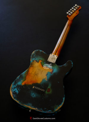 Fender Telecaster Inspired by Joe Strummer Heavy Relic Black on Blue [Left Handed] (SOLD) - Image 8