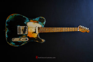Fender Telecaster Black on Blue Inspired by Joe Strummer Heavy Relic (SOLD) - Image 8