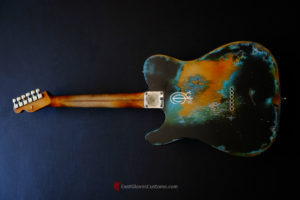 Fender Telecaster Black on Blue Inspired by Joe Strummer Heavy Relic (SOLD) - Image 9