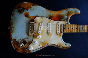 Fender Stratocaster Relic Blue Gray in USA (SOLD) - Image 6