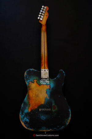 Fender Telecaster Inspired by Joe Strummer Heavy Relic Black on Blue [Left Handed] (SOLD) - Image 10