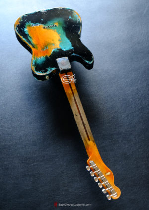 Fender Telecaster Black on Blue Inspired by Joe Strummer Heavy Relic (SOLD) - Image 11