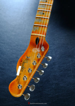 Fender Telecaster Black on Blue Inspired by Joe Strummer Heavy Relic (SOLD) - Image 12