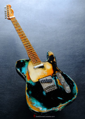 Fender Telecaster Black on Blue Inspired by Joe Strummer Heavy Relic (SOLD)