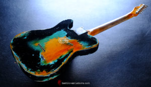 Fender Telecaster Black on Blue Inspired by Joe Strummer Heavy Relic (SOLD) - Image 9