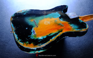 Fender Telecaster Black on Blue Inspired by Joe Strummer Heavy Relic (SOLD) - Image 7