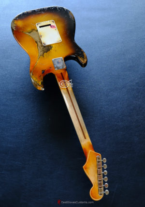 Fender Stratocaster Relic Honey Burst H/S/H Reverse Headstock [#1](SOLD) - Image 12