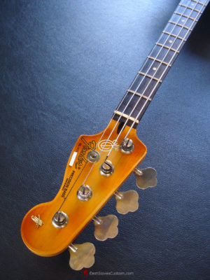 FENDER STANDARD PRICISION BASS YELLOW ON RED HEAVY RELIC AGED (SOLD) - Image 12