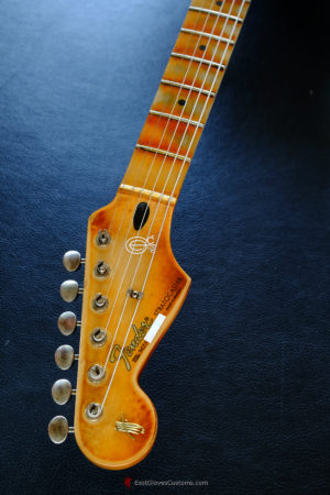 Fender Stratocaster Relic Honey Burst H/S/H Reverse Headstock [#1](SOLD) - Image 13