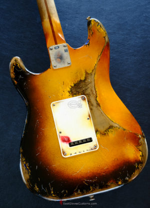 Fender Stratocaster Relic Honey Burst H/S/H Reverse Headstock [#1](SOLD) - Image 6