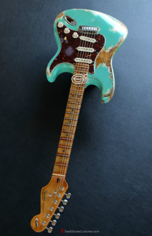 Fender Stratocaster Relic Seafoam Green 40th Anniversary (SOLD) - Image 9