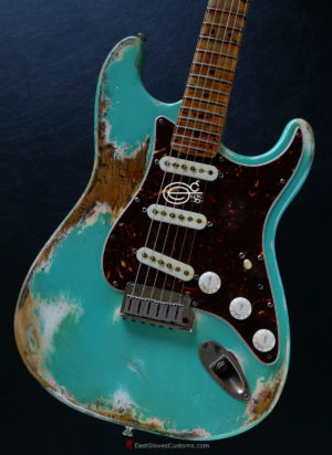Fender Stratocaster Relic Seafoam Green 40th Anniversary (SOLD) - Image 4