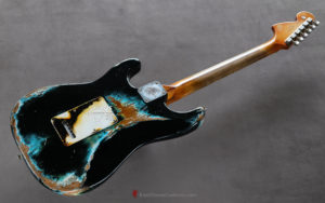 Fender Stratocaster Black on Blue Inspired by Joe Strummer Heavy Relic (SOLD) - Image 9