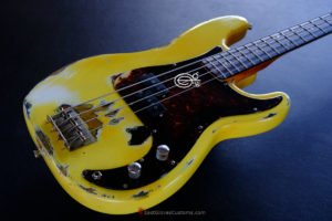 FENDER STANDARD PRECISION BASS TV YELLOW HEAVY RELIC AGED (SOLD) - Image 8
