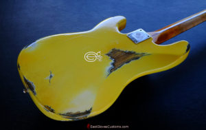 FENDER STANDARD PRECISION BASS TV YELLOW HEAVY RELIC AGED (SOLD) - Image 5
