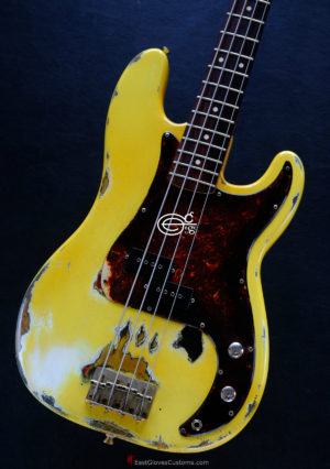 FENDER STANDARD PRECISION BASS TV YELLOW HEAVY RELIC AGED (SOLD) - Image 6