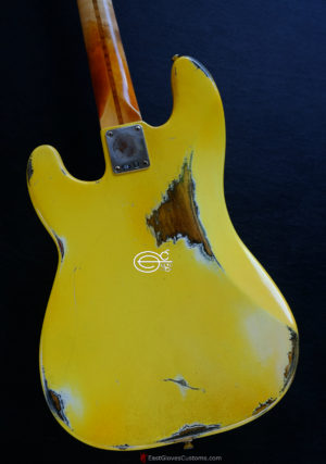 FENDER STANDARD PRECISION BASS TV YELLOW HEAVY RELIC AGED (SOLD) - Image 7