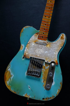 Fender Telecaster Daphne Blue Heavy Aged Relic (SOLD) - Image 16
