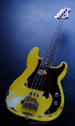FENDER STANDARD PRECISION BASS TV YELLOW HEAVY RELIC AGED (SOLD) - Image 3