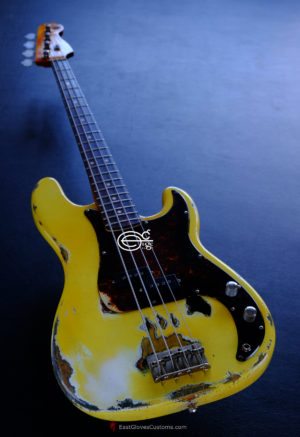 FENDER STANDARD PRECISION BASS TV YELLOW HEAVY RELIC AGED (SOLD)