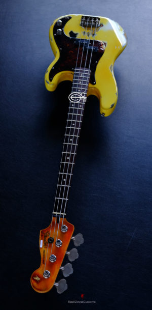 FENDER STANDARD PRECISION BASS TV YELLOW HEAVY RELIC AGED (SOLD) - Image 11
