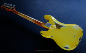 FENDER STANDARD PRECISION BASS TV YELLOW HEAVY RELIC AGED (SOLD) - Image 9