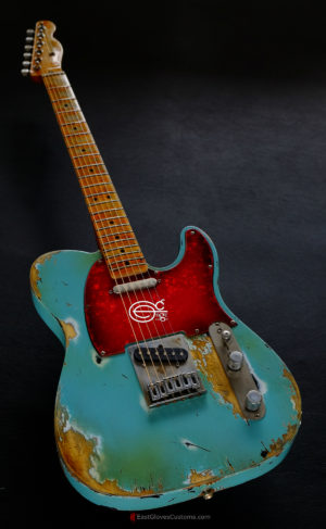 Fender Telecaster Daphne Blue Heavy Aged Relic (SOLD) - Image 4