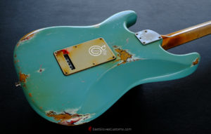 Fender Stratocaster Deluxe Daphne Blue HSS Aged Heavy Relic (SOLD) - Image 6