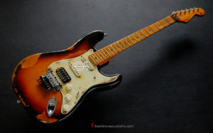 Fender Stratocaster Floyd Rose Classic HSS Sunburst Made in USA Aged Relic (VERY RARE)(SOLD) - Image 8