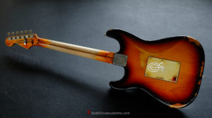 Fender Stratocaster Floyd Rose Classic HSS Sunburst Made in USA Aged Relic (VERY RARE)(SOLD) - Image 9