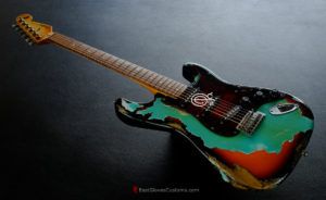 Fender Stratocaster Seafoam Green on Sunburst Heavy Aged Relic (SOLD) - Image 7