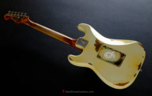 Fender Stratocaster Scalloped Neck w/ Floyd Rose Vintage White Made in USA Aged Relic (SOLD) - Image 5
