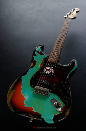 Fender Stratocaster Seafoam Green on Sunburst Heavy Aged Relic (SOLD)