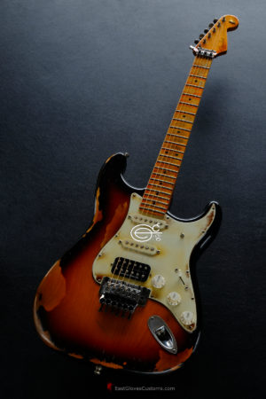 Fender Stratocaster Floyd Rose Classic HSS Sunburst Made in USA Aged Relic (VERY RARE)(SOLD) - Image 3