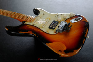 Fender Stratocaster Floyd Rose Classic HSS Sunburst Made in USA Aged Relic (VERY RARE)(SOLD) - Image 6