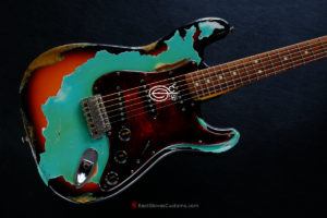 Fender Stratocaster Seafoam Green on Sunburst Heavy Aged Relic (SOLD) - Image 6