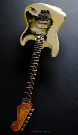 Fender Stratocaster Scalloped Neck w/ Floyd Rose Vintage White Made in USA Aged Relic (SOLD) - Image 10