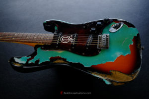 Fender Stratocaster Seafoam Green on Sunburst Heavy Aged Relic (SOLD) - Image 4