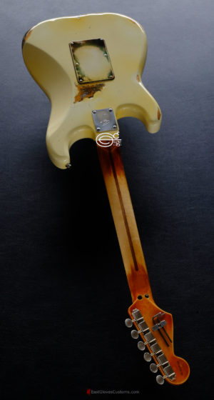 Fender Stratocaster Scalloped Neck w/ Floyd Rose Vintage White Made in USA Aged Relic (SOLD) - Image 11