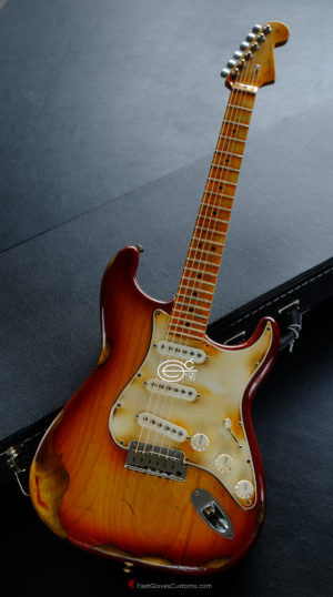 Fender Stratocaster American Sienna Sunburst Maple Made in USA Aged Relic (SOLD) - Image 2
