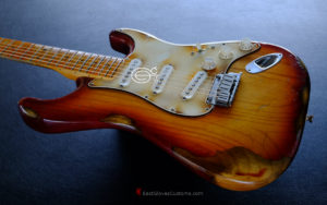 Fender Stratocaster American Sienna Sunburst Maple Made in USA Aged Relic (SOLD) - Image 5