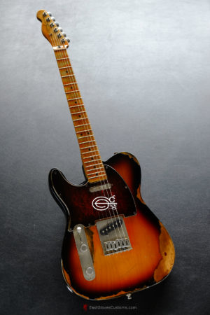 Fender Telecaster Sunburst Left Handed Heavy Aged Relic (SOLD) - Image 2