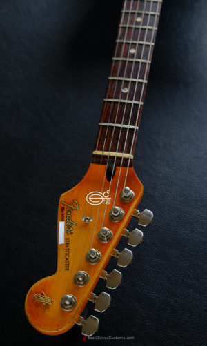 Fender Stratocaster Black/Blue over Sunburst Inspired by Joe Strummer Aged Heavy Relic (RARE)(SOLD) - Image 12