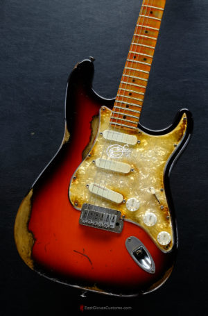 Fender Stratocaster American Plus Folyd Rose Sunburst Maple Heavy Aged Relic (Rare)(SOLD) - Image 4