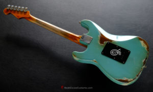Fender Stratocaster Daphne Blue Heavy Aged Relic (SOLD) - Image 9