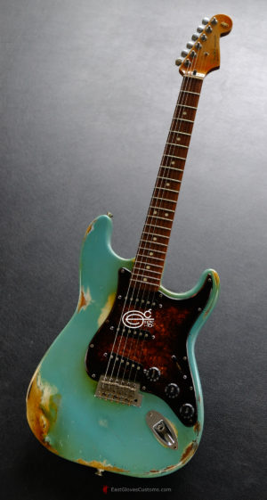 Fender Stratocaster Daphne Blue Heavy Aged Relic (SOLD) - Image 4