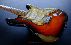 Fender Stratocaster American Plus Folyd Rose Sunburst Maple Heavy Aged Relic (Rare)(SOLD) - Image 6