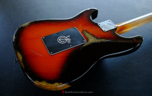 Fender Stratocaster American Plus Folyd Rose Sunburst Maple Heavy Aged Relic (Rare)(SOLD) - Image 7