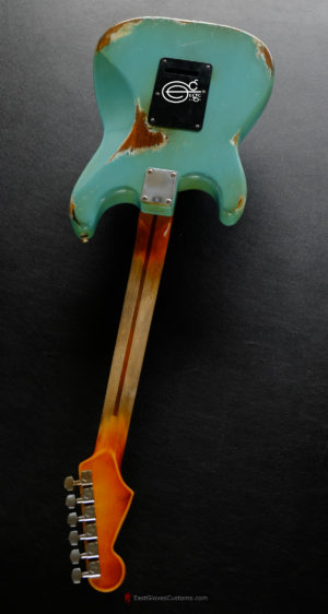 Fender Stratocaster Daphne Blue Heavy Aged Relic (SOLD) - Image 11
