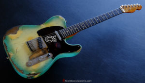 Fender Telecaster American Blue Sky Burst Made in USA Aged Heavy Relic Rare (SOLD) - Image 2